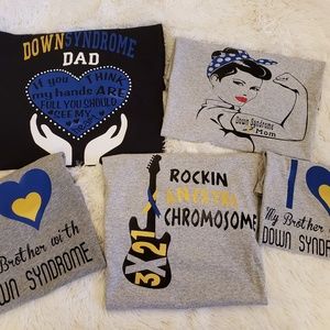 Custom Down Syndrome family shirts